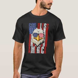 Camiseta Dios bendiga a Estados Unidos Bandera Estadouniden