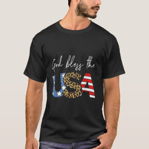 Camiseta Dios Bendiga A Estados Unidos Bandera Estadouniden