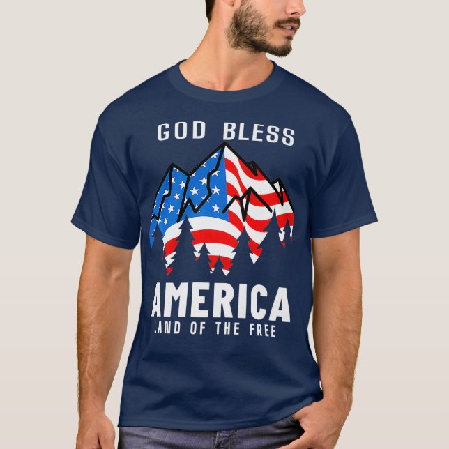 Camiseta Dios bendiga a Estados Unidos Christian Patriot Pr (Anverso)