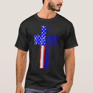 Camiseta Dios Bendiga A Estados Unidos Cristiano 4 De Julio