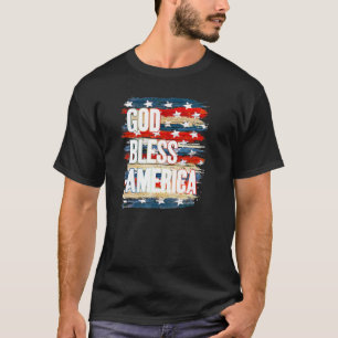 Camiseta Dios bendiga a Estados Unidos el 4 de julio, Día d