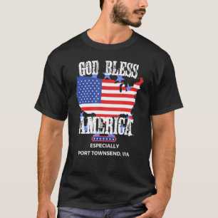 Camiseta Dios bendiga a Estados Unidos especialmente a Port
