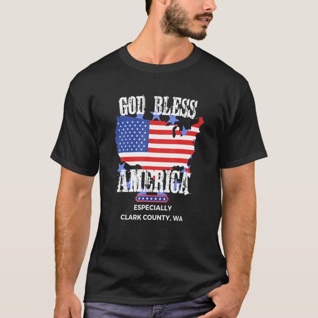 Camiseta Dios bendiga a Estados Unidos Especialmente al con (Anverso)