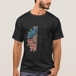 Camiseta Dios Bendiga A Estados Unidos Patriótico El 4 De J