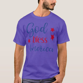 Camiseta Dios bendiga a Estados Unidos por celebración de b