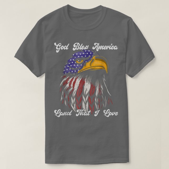 Camiseta Dios bendiga a Estados Unidos tierra que me encant (Diseño del anverso)