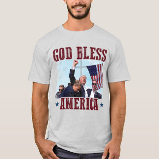 Camiseta Dios bendiga a Estados Unidos Trump