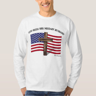 CAMISETA DIOS BENDIGA A ESTE ESPOSO MILITAR