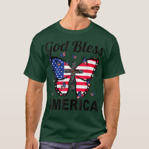 Camiseta Dios Bendiga A Las Mariposas Norteamericanas 4 De