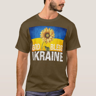 Camiseta Dios bendiga a los cristianos girasoles ucranianos