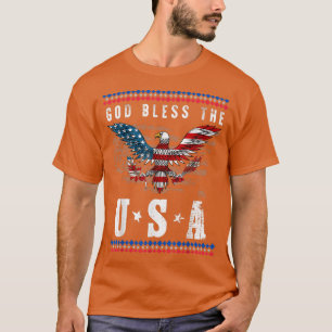 Camiseta Dios bendiga a los estadounidenses Eagle Hombres p