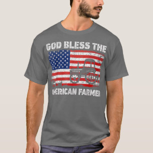 Camiseta Dios bendiga a los granjeros norteamericanos Tract