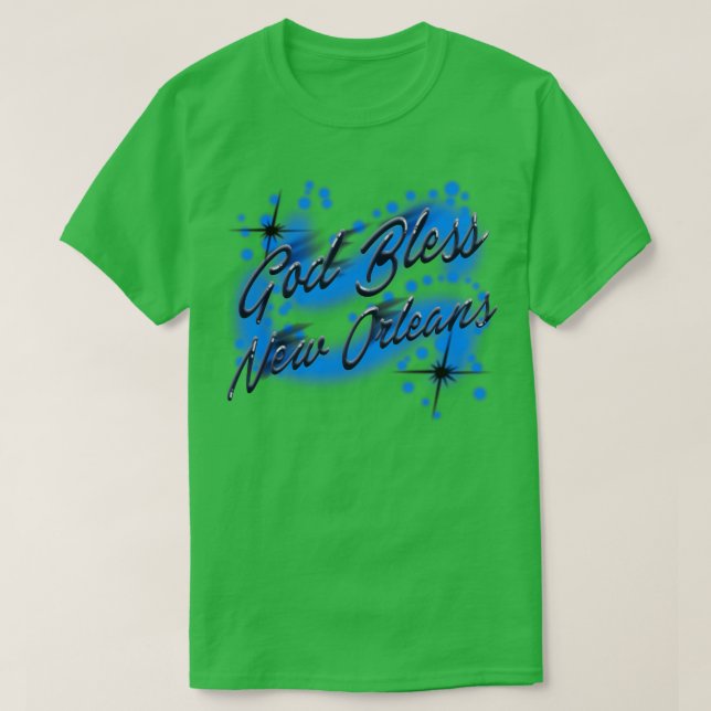 Camiseta Dios bendiga a Nueva Orleans TShirt (Diseño del anverso)