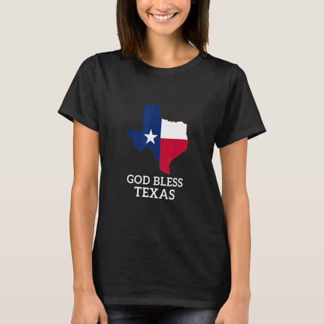 Camiseta Dios bendiga a Texas Ohio para hombres y mujeres (Anverso)