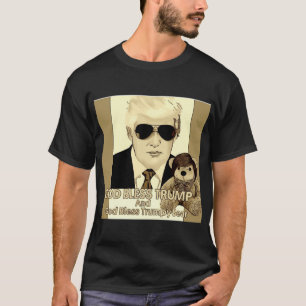 Camiseta Dios bendiga a Trump y a Dios bendiga al oso Trump
