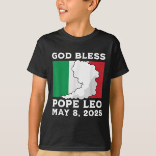 Camiseta Dios bendiga al Papa León italiano León 2025