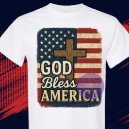 Camiseta DIOS Bendiga América - Cristiano