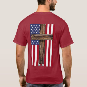 Camiseta Dios bendiga América Mi hogar dulce hogar Cruz rob