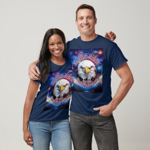 Camiseta Dios Bendiga América Tierra Que Marrón Águila Fueg