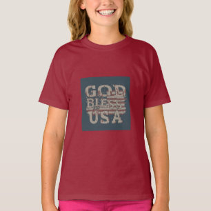 Camiseta Dios bendiga el diseño de EE. UU.