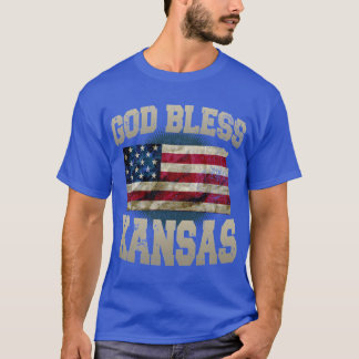 Camiseta Dios bendiga el regalo de Kansas Orgulloso diseño 