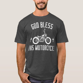 Camiseta Dios bendiga esta motocicleta