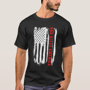 Camiseta Dios bendiga la bandera estadounidense