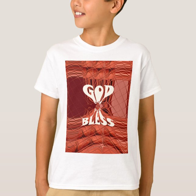 Camiseta Dios bendiga la impresión de arte (Anverso)