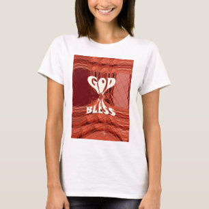 Camiseta Dios bendiga la impresión de arte