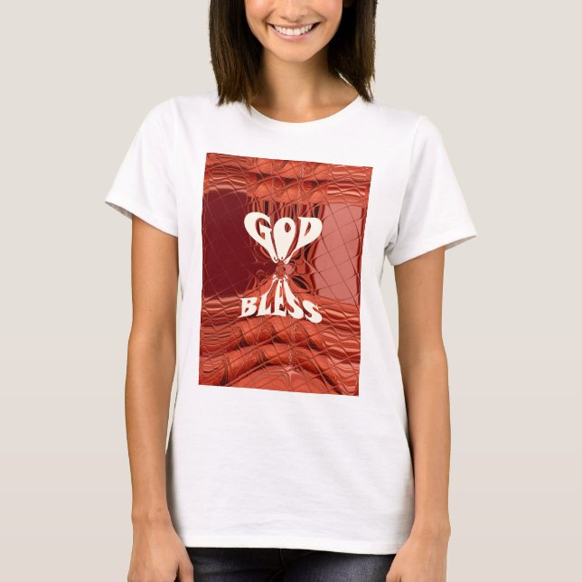 Camiseta Dios bendiga la impresión de arte (Anverso)