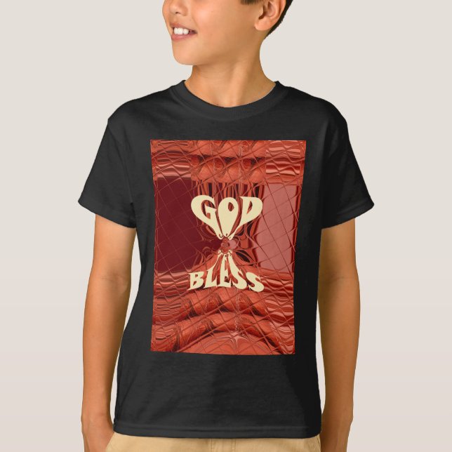 Camiseta Dios bendiga la impresión de arte (Anverso)