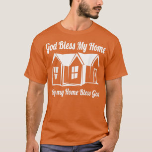 Camiseta Dios bendiga mi hogar, espiritual, religioso, igle