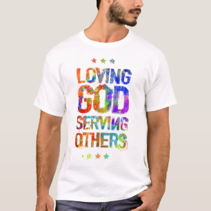 Camiseta Dios cariñoso que sirve otros