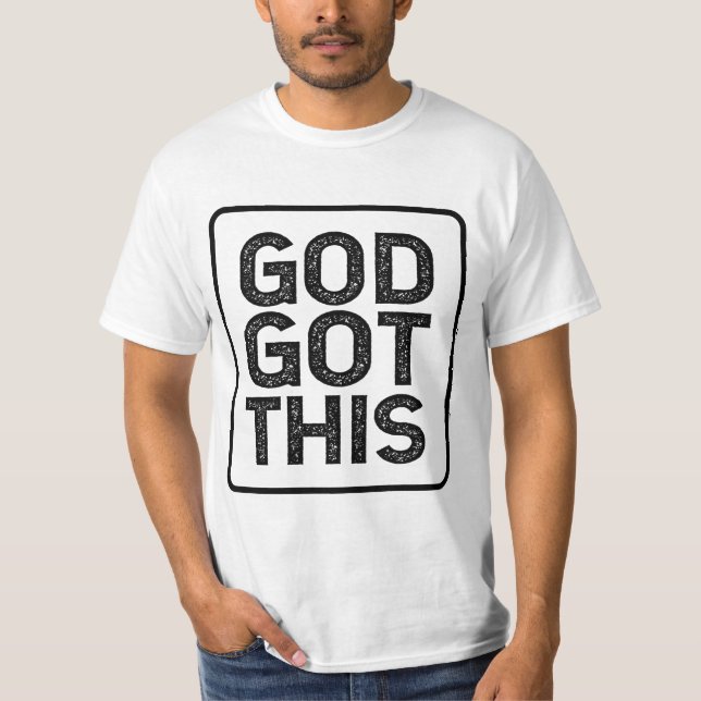 Camiseta Dios consiguió esto (Anverso)