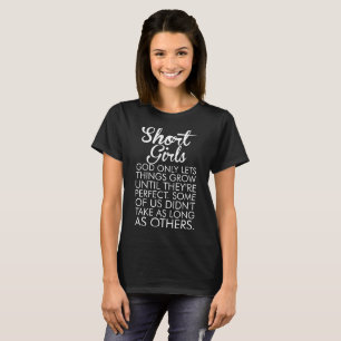 Camiseta Dios corto del chica deja solamente cosas crecer