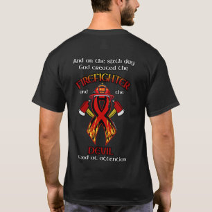 Camiseta Dios creó al bombero