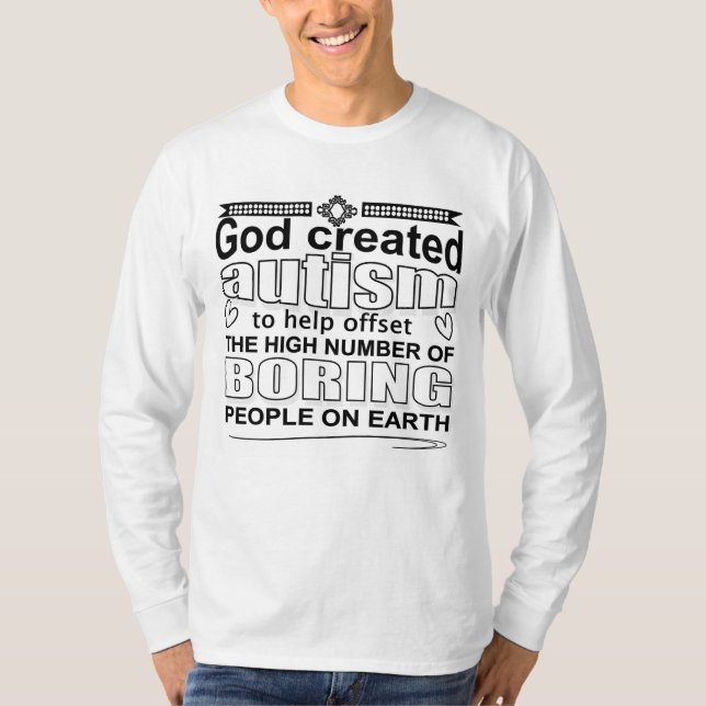 Camiseta Dios creó el autismo por una razón especial (Anverso)