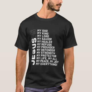 Camiseta Dios Creyente Regalo Jesús Cristiano Jesús Defenso