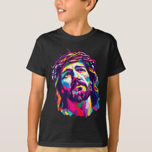 Camiseta Dios cristiano Cristo Religioso Cree Bendito F