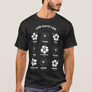 Camiseta Dios Cristiano Di Soy Flor de Hibisco Aloha Hawai