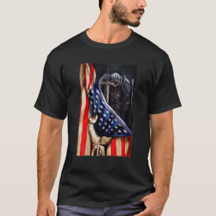 Camiseta Dios Cristiano Guerrero De Jesús Bandera Estadouni