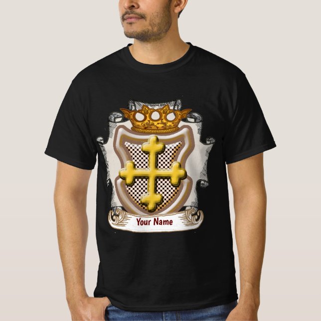 Camiseta Dios Cross Surname (Anverso)