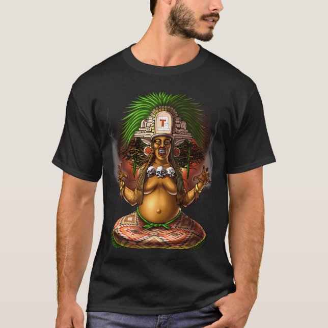 Camiseta Dios de la mitología azteca Cihuateteo (Anverso)