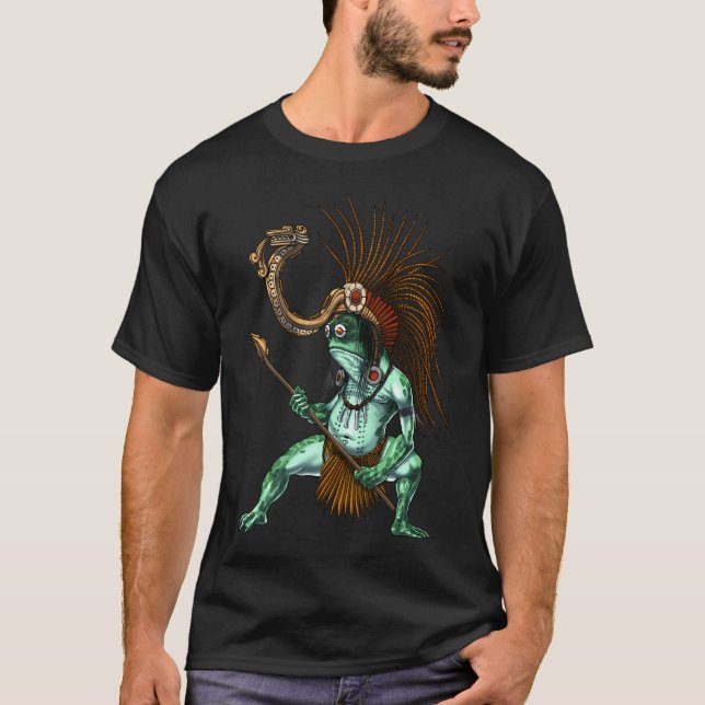 Camiseta Dios de la mitología azteca Cueyatl (Anverso)
