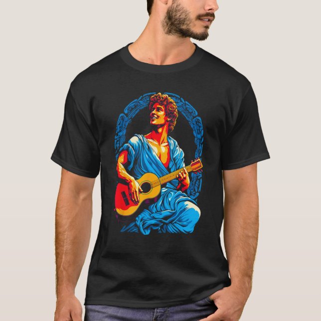 Camiseta Dios de la música de la mitología griega de Apollo (Anverso)