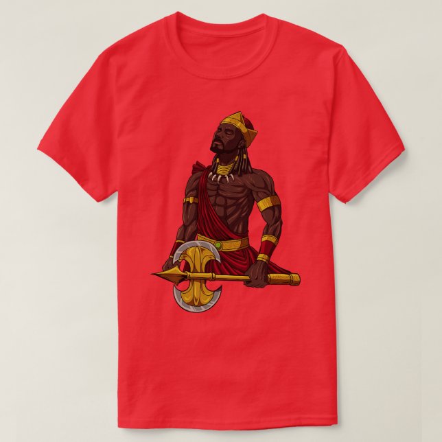 Camiseta Dios de la religión yoruba Shango (Diseño del anverso)