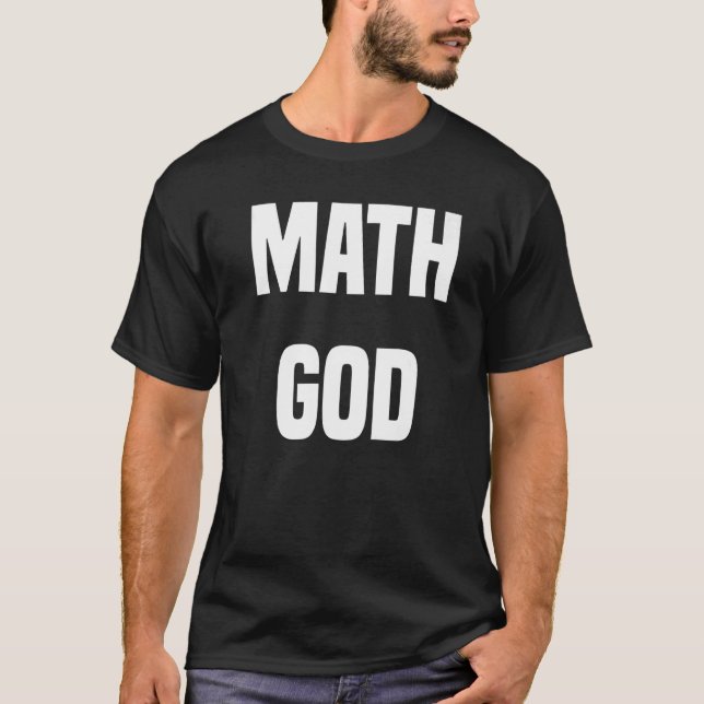 Camiseta Dios de las matemáticas (Anverso)