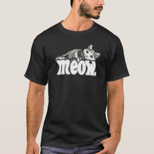 Camiseta Dios De Los Muertos Gato Mexicano Juvenil Calavera