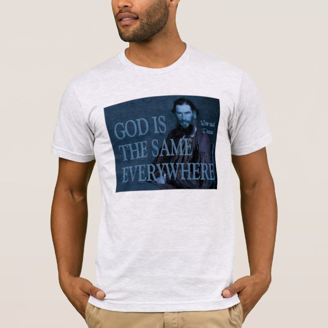 Camiseta Dios de Tolstoy (Anverso)