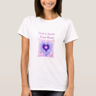 Camiseta Dios del corazón de dios está dentro de su corazón